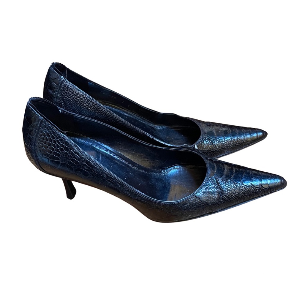 Gucci Black Leather Heels